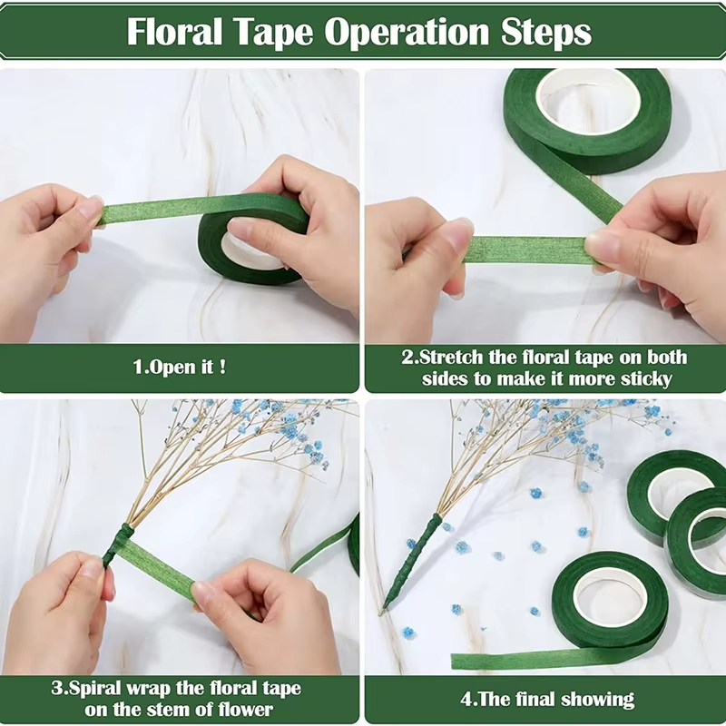 20Yards Green Bouquet Floral T - огляд і ціна Floral Tape Green