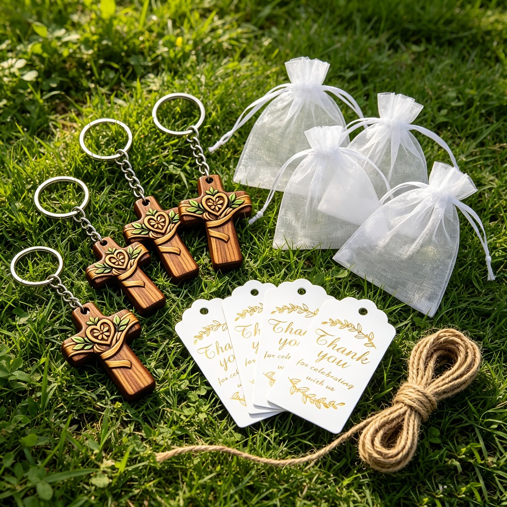 5-20Sets Wooden Cross Love Flo - огляд і ціна Floral Tape Green